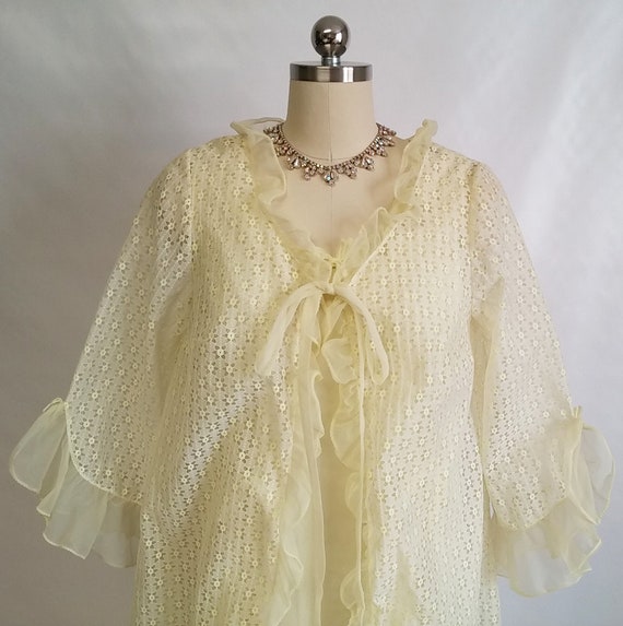 Vintage Swissette Originals Peignoir & Nightgown … - image 4