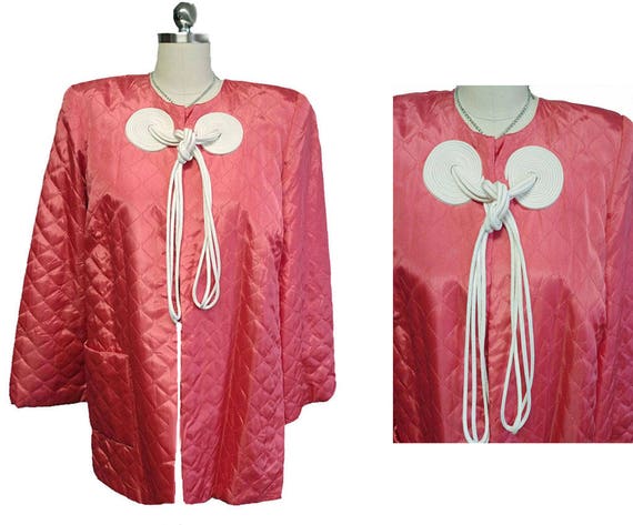 Vintage Quilted Textron Bed Jacket New w Tag New O