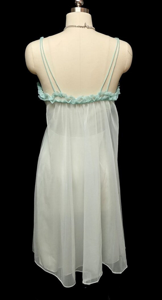 Vintage Vanity Fair Double Nylon Ruffles & Lace N… - image 5