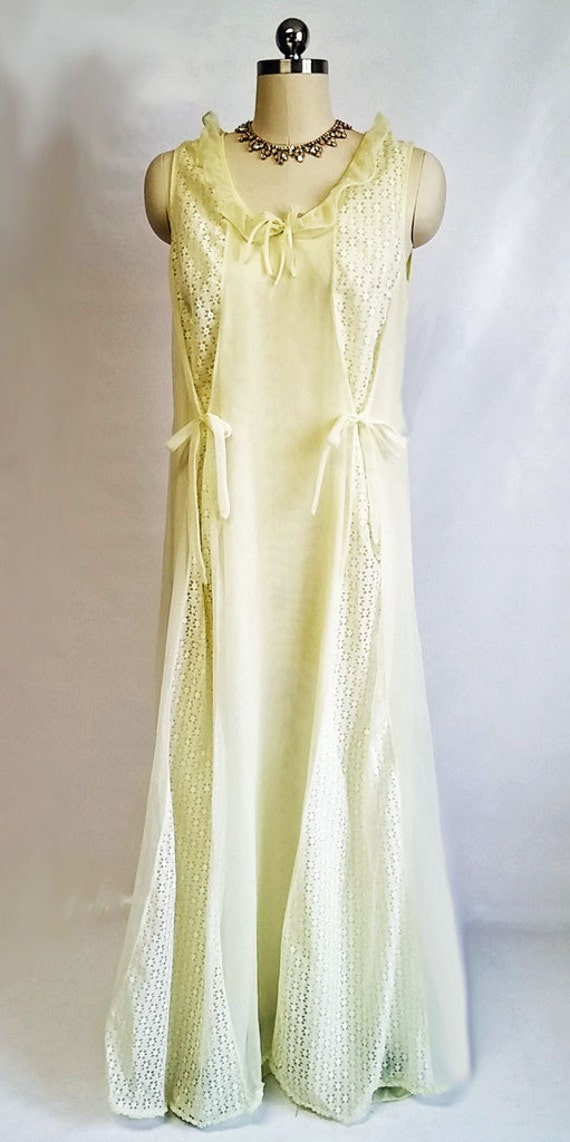 Vintage Swissette Originals Peignoir & Nightgown … - image 6