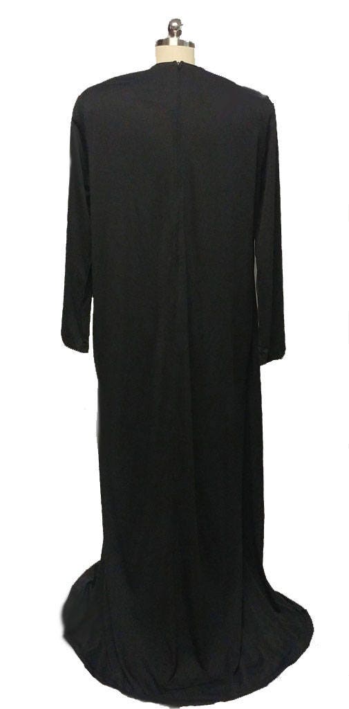 Vintage David Brown Evening Gown Dressing Gown Robe W Huge - Etsy