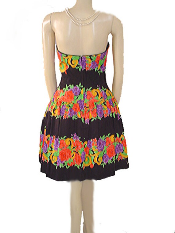 Vintage A J Bari Party Dress Crinoline Strapless … - image 7