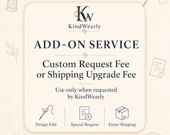 Custom Embroidery Add-On: Logo, Text, Name or Photo Upgrade