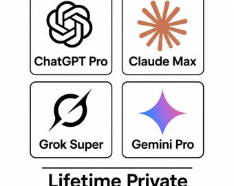 ChatGPT Pro + Claude Max + Grok Super + Gemini Pro Lifetime Private Access