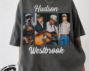 Maglietta Hudson Retro Photo Collage Concert Country Music
