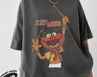 Stay Weird Retro Wild Drummer T-Shirt