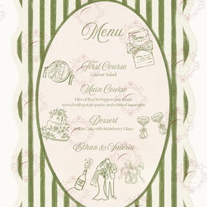 Wedding Suite |  Botanical Floral Invitation Set Canva Template | Swan art, Elegant (Digital Download)