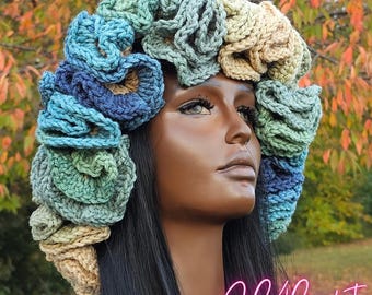 帽子 TENDERLOIN CROCHET NAVY blue-brim-granny-stripe-hat.jpg