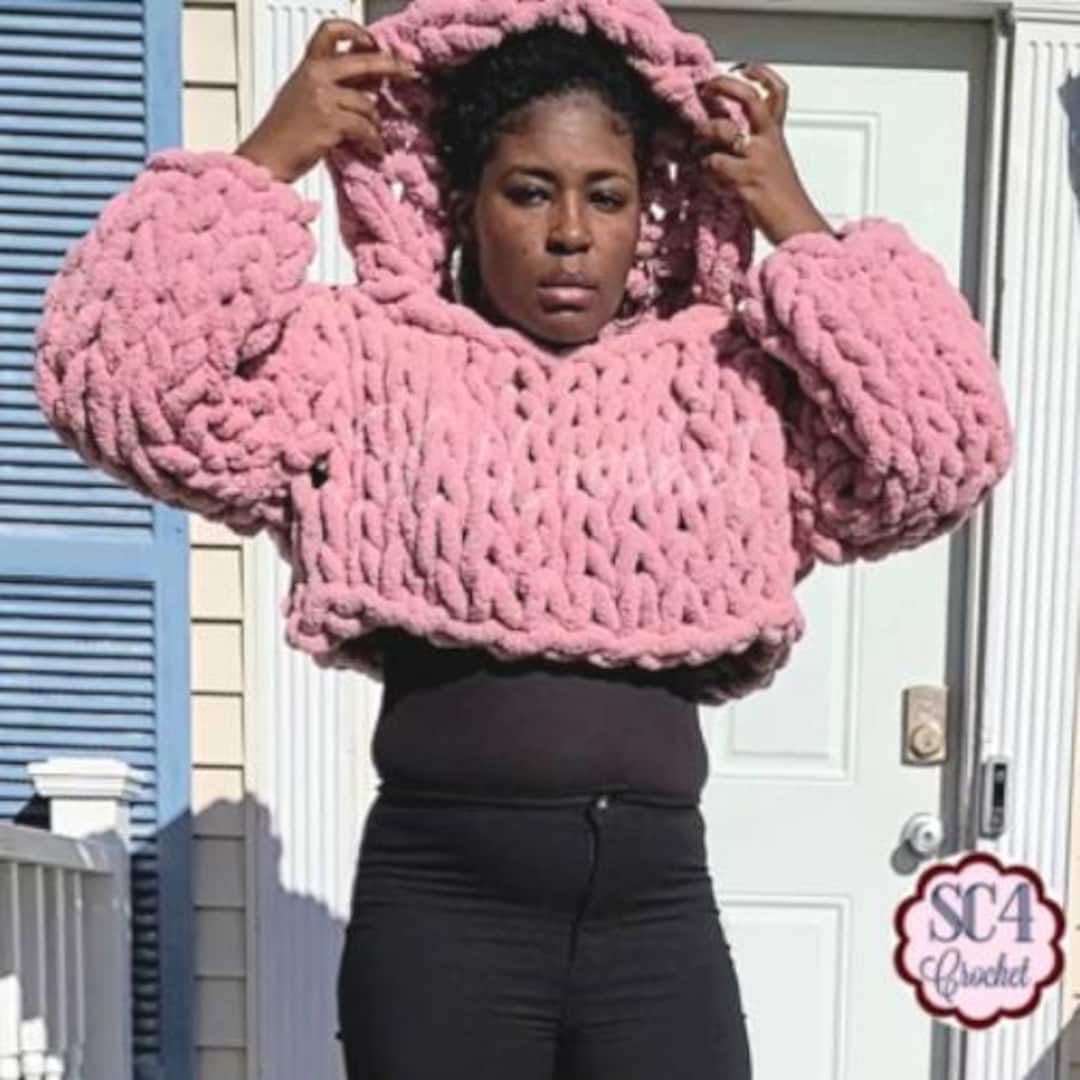 トップス 1JINN STUDIO Chunky Knit Hoodie pink il_1080xN.3551460663_nff1.jpg