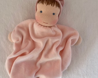 Waldorf Doll, soft blanket doll, zonnekindpop, 25 cm or 10 Inches