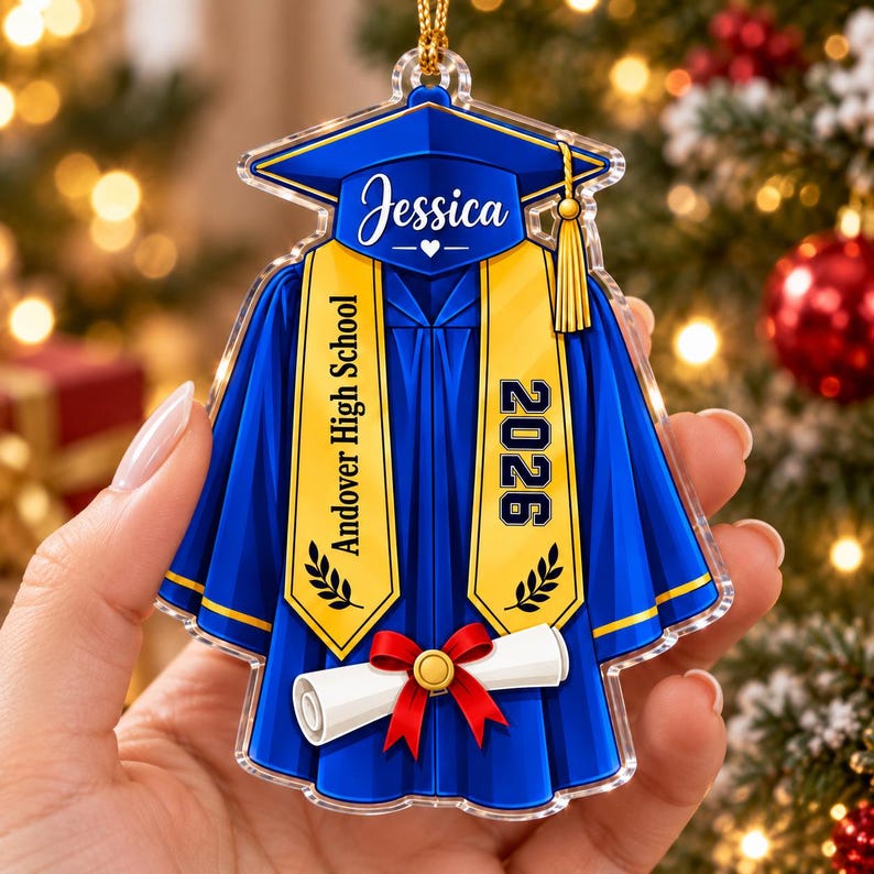 Personalized Graduation Ornament, Custom 2026 Graduate Gift, Acrylic ...