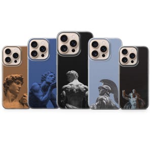 Greek Statue Phone Case Aesthetic Art Cover for iPhone 18 Pro Max, 17, 16, 15, Samsung S26 Ultra, S25 FE, A57, A56, Pixel 11, 10