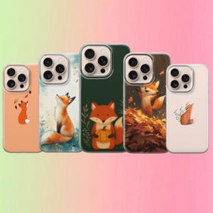 Fox Phone Case Fall Animal Cover voor iPhone 17 Pro Max, 16e, 15, 14, 13 Samsung S26 Ultra, S25 FE, A57, A56, Pixel 10, 9