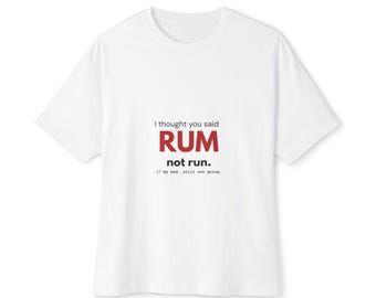 Funny Gym gift: Syntax Error | Funny Coder Gift | I Thought You Said Rum Not Run Shirt | Funny Fitness Tee