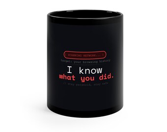 Sarcastic Boss Mug: Network Scanner | Funny Coder Gift | I Know What You Did Mug | Rude Sarcastic Mug