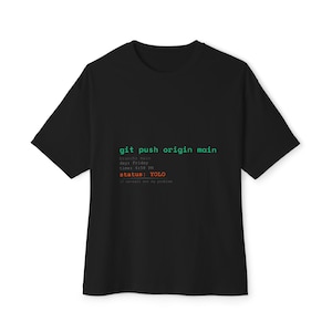 Friday Deploy Chaos | Gift for Developer | Git Push Origin Main Shirt | Funny Software Engineer Gift Hoodie