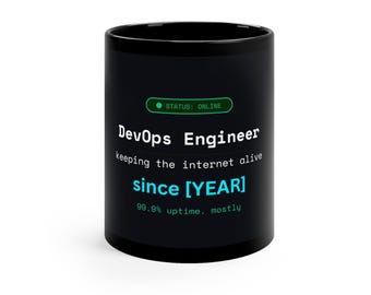 devops mug: Status Online | Funny Sysadmin Gift | DevOps Engineer Mug | devops birthday mug