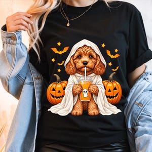 Comfort Colors® Cavapoo Pumpkin Thanksgiving Autumn Shirt, Cute Dog Lover Gift, Fall Graphic T-Shirt