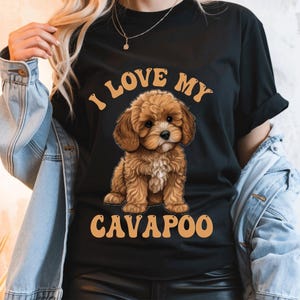 Comfort Colors® I Love My Cavapoo Dog Lover Graphic Tee, Comfort Colors Sweatshirt