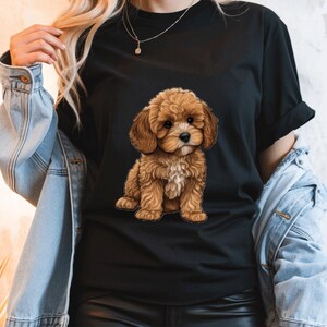 T-shirt Comfort Colors® Adorable Cavapoo Lover, T-shirt à motif petit chien, Vêtements pour maman Cavapoo, T-shirt à poche chiot