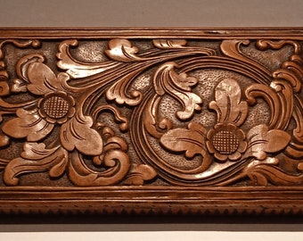 Amazing Balinese wooden box Art deco, Bali carving, Indonesian carving Art