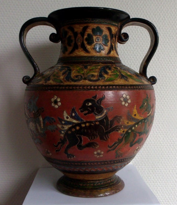 Montopoli Seven Dragons Cup Or Vase Tuscan Or Italian Etsy