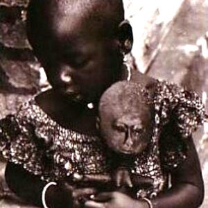 Large Fertility doll Ghana Ashanti Large, 52 cm Asante Akwaba puppet akua&#39;ba AKUABA baule fang punu lobi yoruba ibo igbo mask figure PROMO