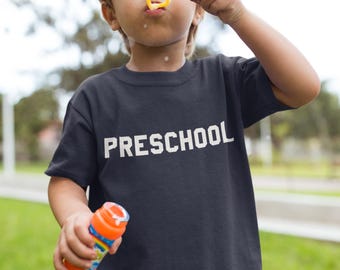 The ORIGINAL Preschool Shirt by Hatch For Kids - Back To School Children's Unisex Tee Animal House Clothing Bluto College T shirt Original