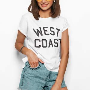 West Coast Unisex Jersey Short Sleeve T Shirt - Beach Trip, Summer Days, East Coast Best Coast Surf Vibe Tee Men&#39;s Women&#39;s California