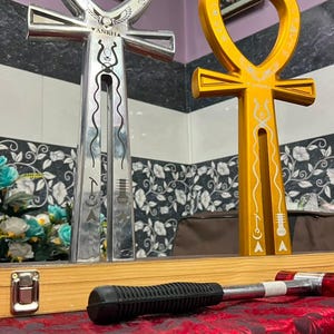 Golden Ankh DNA Tuning Fork 528Hz 432Hz, Sound Healing Meditation Tool