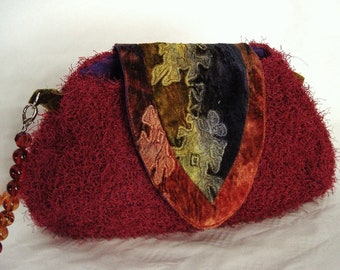 Handbag made of recycled textiles