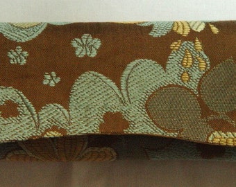 Clutch bag made from recycled textiles
