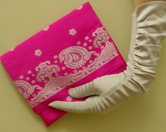 Evening bag made from recycled textiles