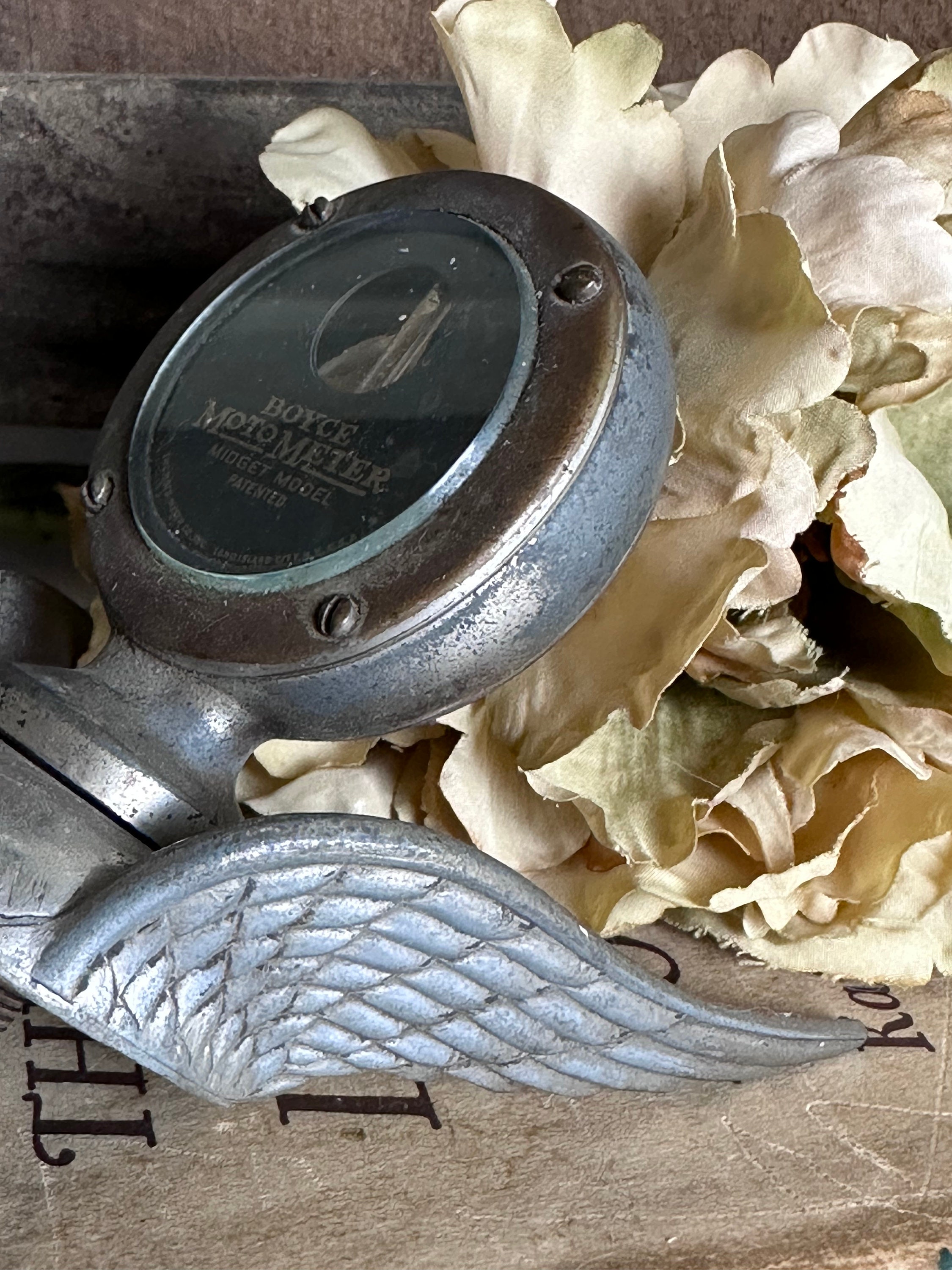 Vintage Boyce Motometer Midget Model Patented With Wings
