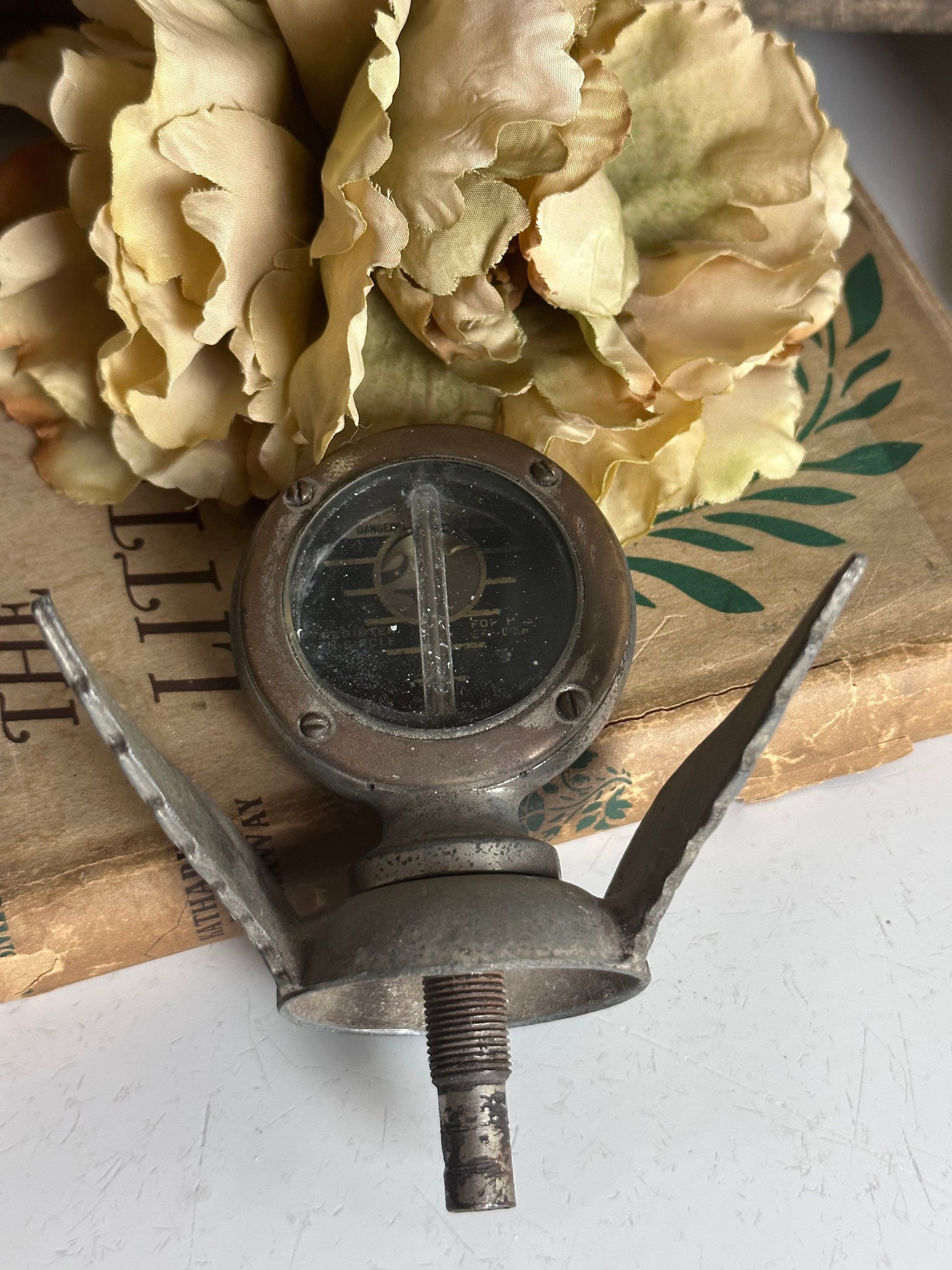 Vintage Boyce Motometer Midget Model Patented With Wings / RARE