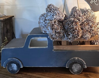 Handmade Large Wood Truck / Wooden Truck Planter / Farmhouse Style / Little Boys Room OR Nursery / Porch Decoration