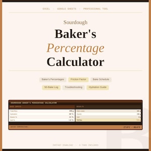 Sourdough Baker’s calculator