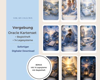 Vergebung Karten -  35 Karten für Heilung, Loslassen und Frieden - Sofort Download