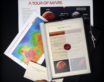 Morgen Land auf dem Mars Deluxe Geschenkset in einer Luxus-Geschenkbox - Personalisiert