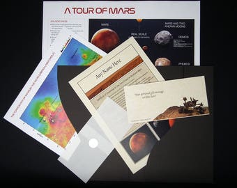 Ein Morgen Land auf dem Mars Geschenkset in einer Luxus-Präsentationsmappe - Personalisiert