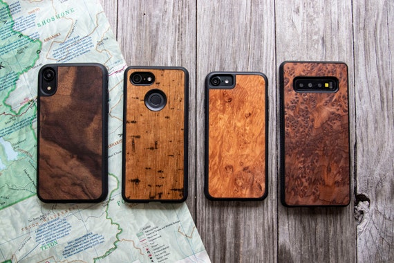 Carved Walnut Wood Samsung S10 Case