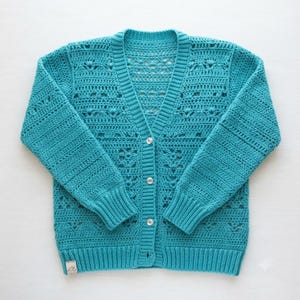 Crochet Cardigan Pattern PDF, Lace Cardigan Crochet Pattern XS-5XL, Boho Sweater, Instant Digital Download.