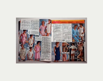 1985 Lingerie Beha's Nachthemden Panty's 46 pagina's Tijdschriftcatalogus Afdrukken Advertenties Knipsels