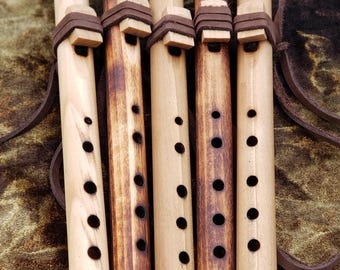 10" Traditional Hand Crafted Poplar Flute