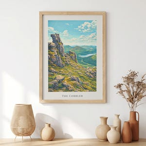 The Cobbler Scottish Highlands Art Print, Arrochar Mountain Wall Art, Hill Walking Gift