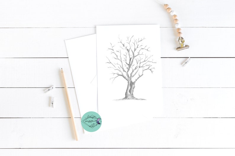 Watercolor Tree Sketch Rustic Art Print 8x10 Printable Instant Digital Download Diy Home Decor Farmhouse Nursery Floral Boho