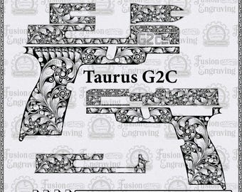 G2C Scroll-Design (SVG). G2C Pistolengravur-Design. G2C Lasergravur-Design.