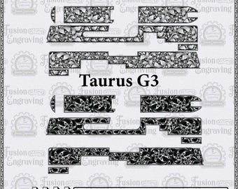 G3-Gravurdesign (SVG). G3-Lasergravur mit Rankenmuster. G3-Gravurmuster (SVG) – individuell anpassbar.
