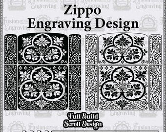 Zippo Gravur-Schriftzug-Design SVG, Lasergravur-Vorlage (Digitaler Download)