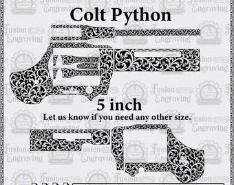 Python-Schriftzug-Design (SVG). Python-Gravurdesign (SVG). Python-Gravurvorlage (5 Zoll). Python-Revolver (SVG).